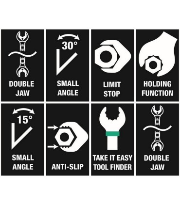 Wera 6002 Joker Çift Açık Ağız Kombine Anahtar 10-13mm 05003760001