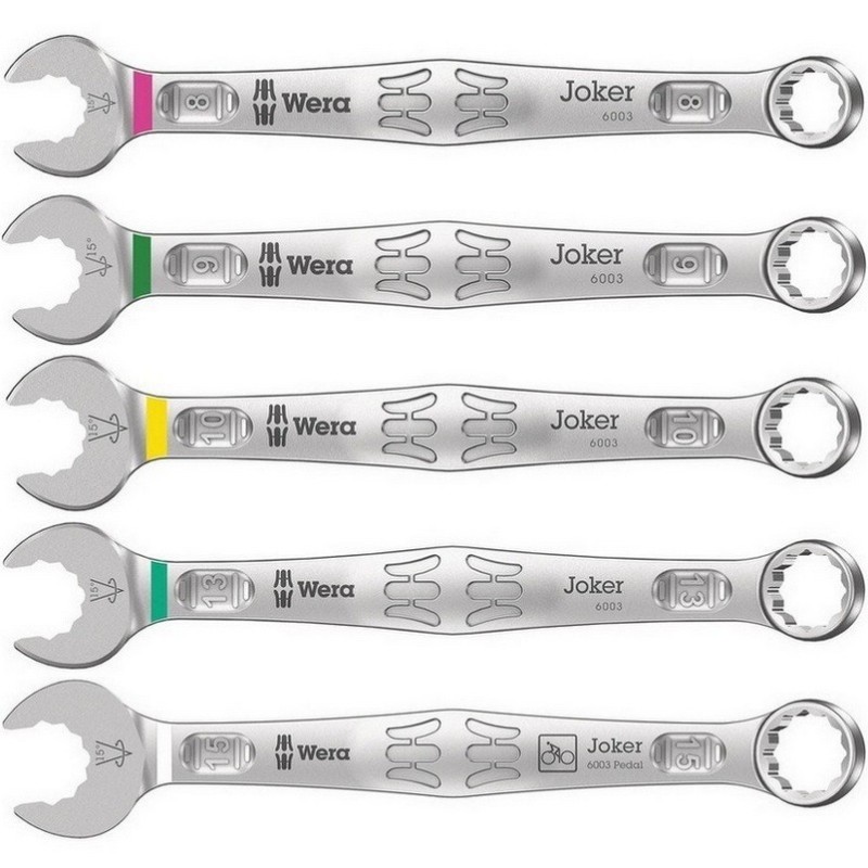 Wera 6003 Bisiklet Tamir Joker Yıldız Açık Ağız Anahtar Seti 5P 05004178001