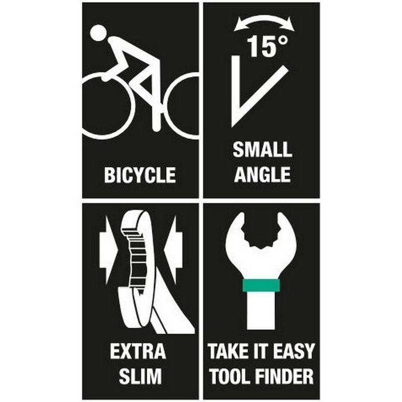 Wera 6003 Bisiklet Tamir Joker Yıldız Açık Ağız Anahtar Seti 5P 05004178001