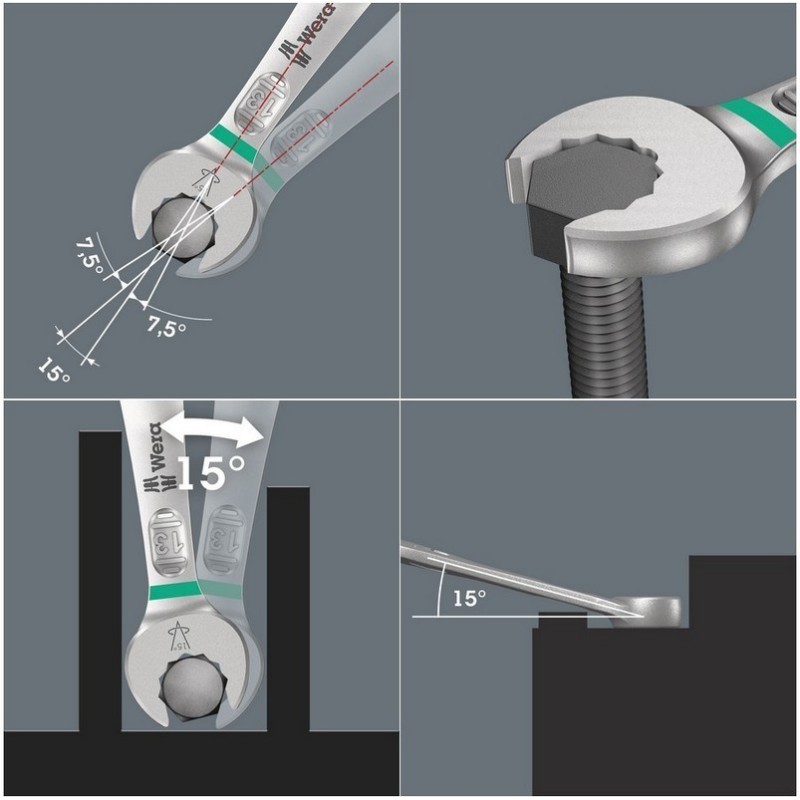 Wera 6003 Bisiklet Tamir Joker Yıldız Açık Ağız Anahtar Seti 5P 05004178001