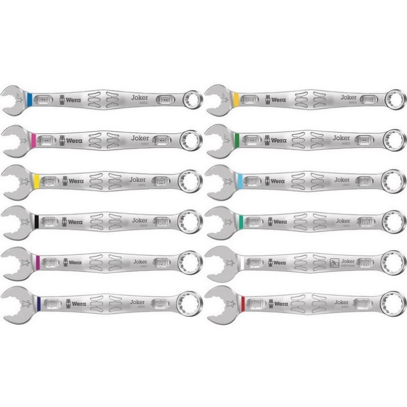 Wera 6003 Bisiklet Tamir Joker Yıldız Açık Ağız Anahtar Seti 12P 05004181001