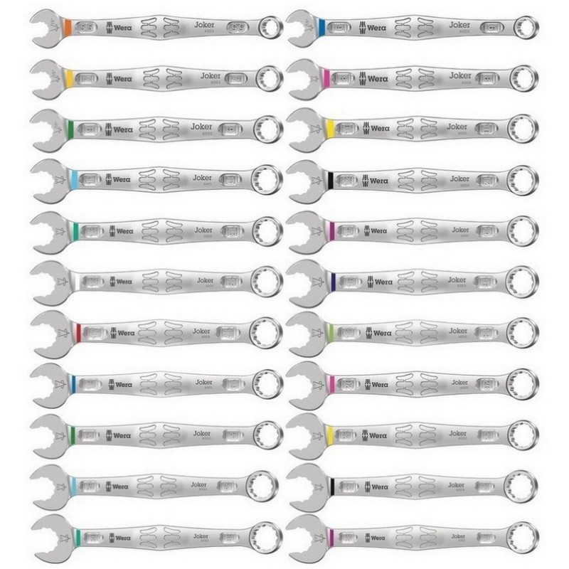 Wera 6003 Joker Yıldız Açık Ağız Kombine Anahtar Set 22P 05020232001