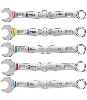 Wera 6003 Joker Yıldız Açık Ağız Kombine Anahtar Set 5P 05020230001