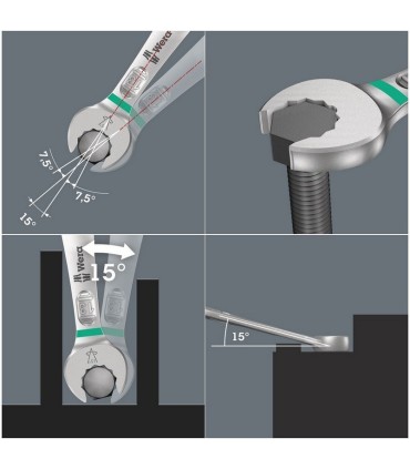 Wera 6003 Joker Yıldız Açık Ağız Kombine Anahtar Set 5P 05020230001