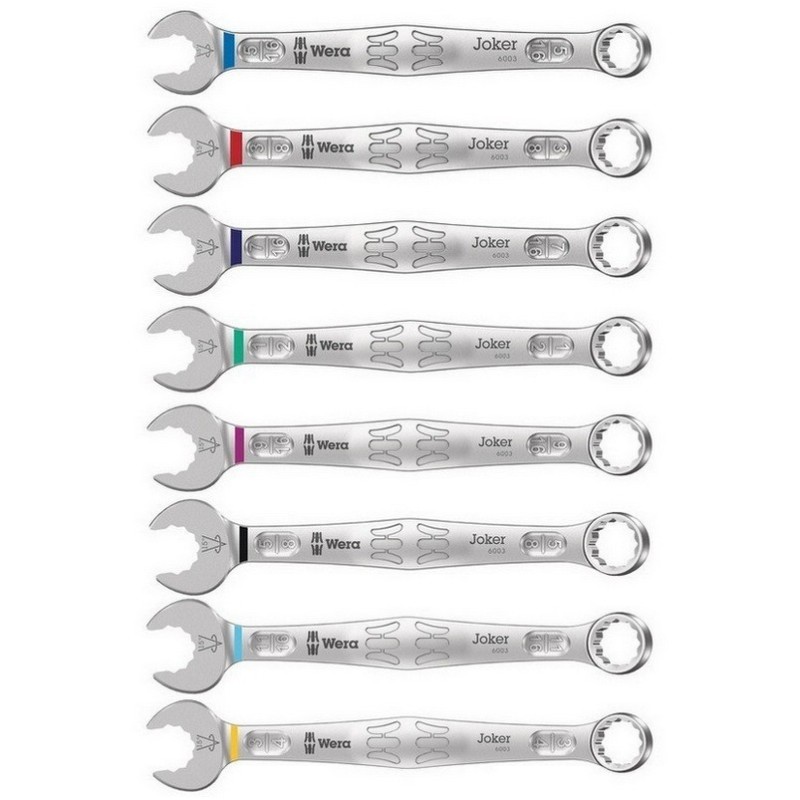 Wera 6003 Joker Yıldız Açık Ağız Kombine Anahtar Set 8P Emperyal 05020241001