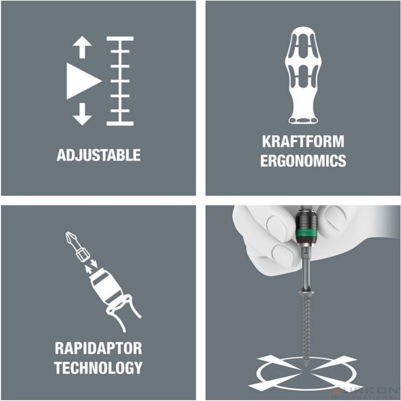 Wera 7430 Tork Ayarlı Tornavida 0.1-0.34Nm 05074770001