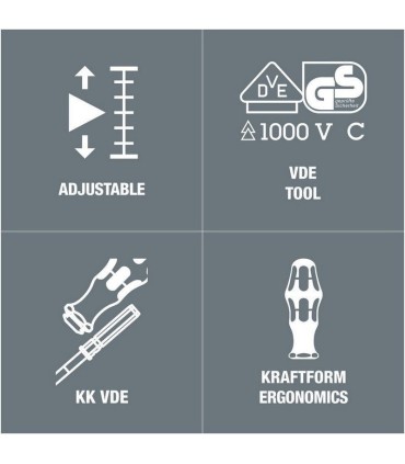 Wera 7440 VDE 0,3-1,2Nm Torklu Tornavida 9mm 05074752001