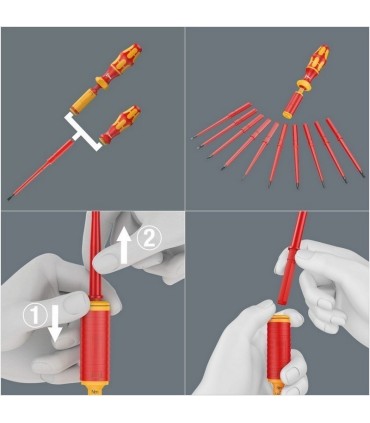 Wera 7440 VDE 0,3-1,2Nm Torklu Tornavida 9mm 05074752001