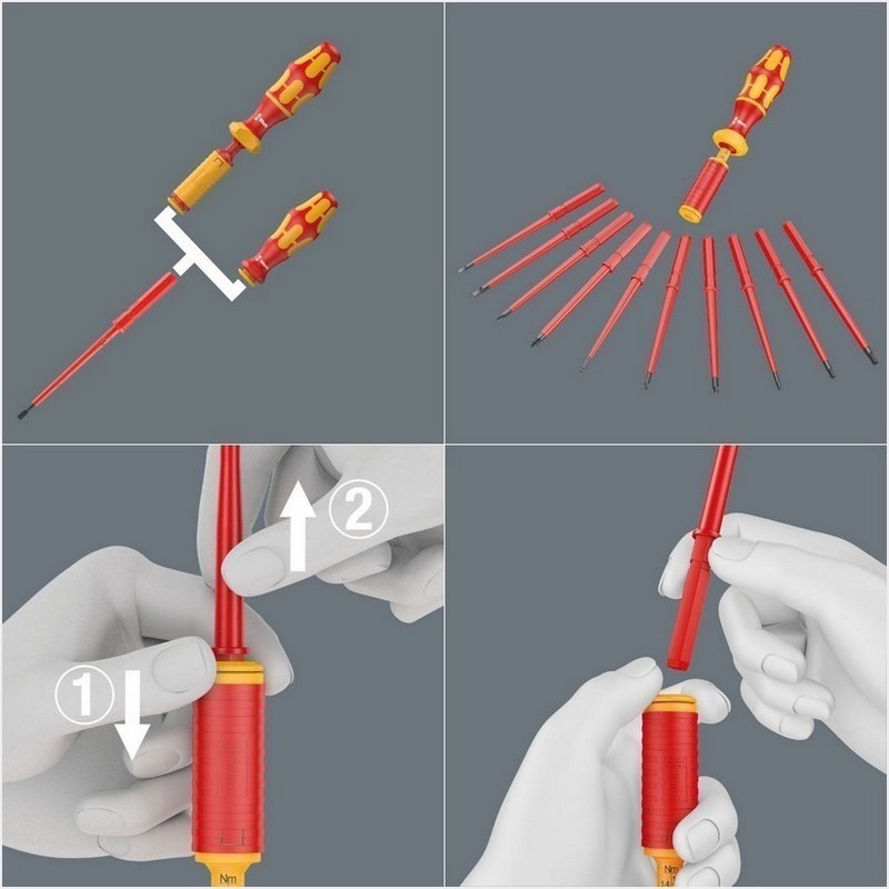Wera 7444 VDE 1,7-3,5Nm Torklu Tornavida 9mm 05074757001