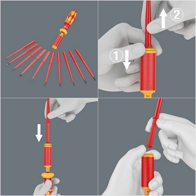 Wera 7444 VDE 1,7-3,5Nm Torklu Tornavida 9mm 05074757001