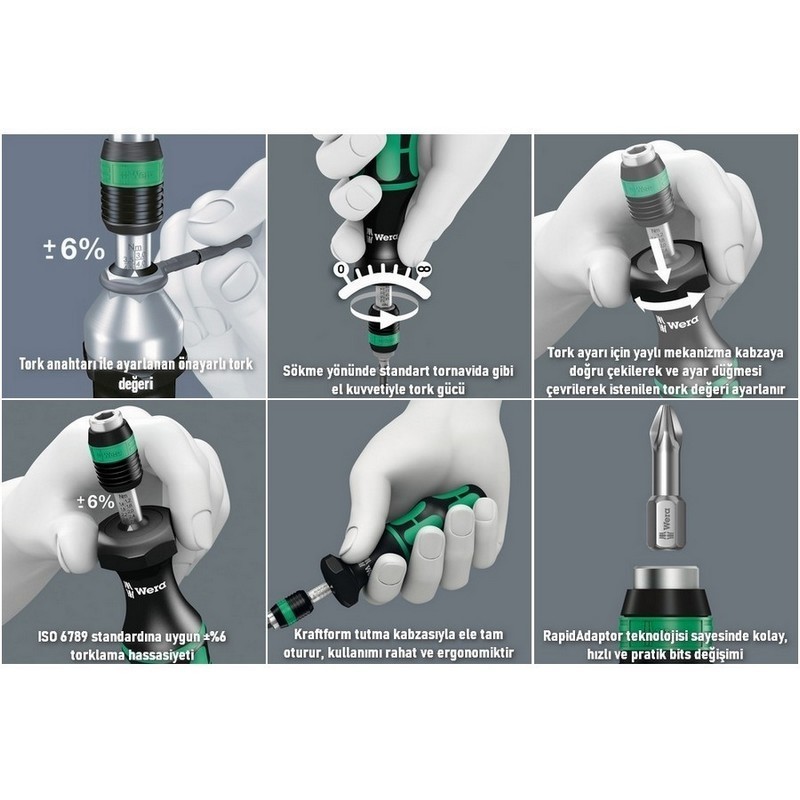Wera 7445 2,5-11,5 in.lbs Torklu Tornavida 05074710001