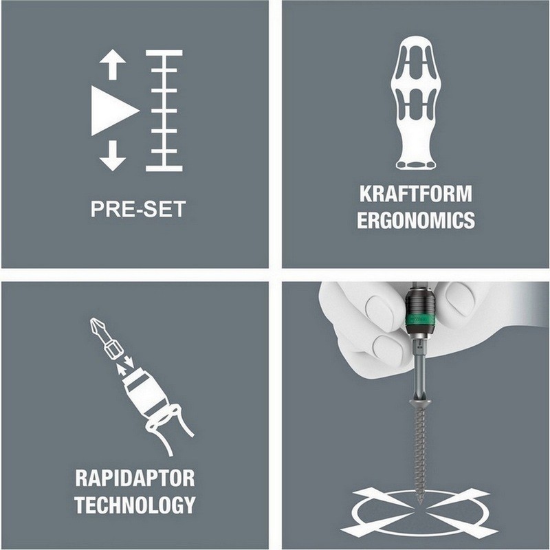 Wera 7452 0.9-1.5Nm Önayarlı Torklu Tornavida 05074794010
