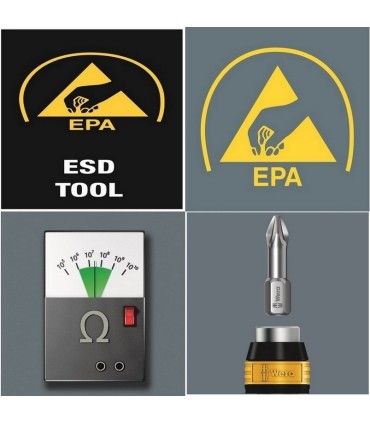 Wera 7460 ESD 0.3-1.2Nm Önayarlı Torklu Tornavida 05074840010