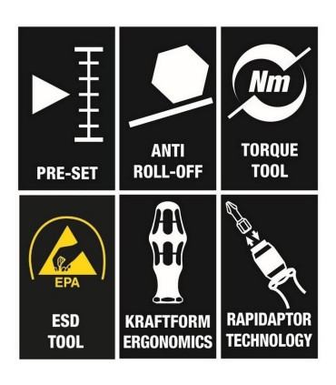 Wera 7460 ESD 0.3-1.2Nm Önayarlı Torklu Tornavida 05074840010