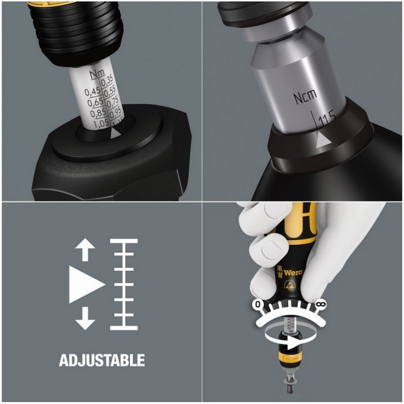 Wera 7461 ESD 1.2-3Nm Önayarlı Torklu Tornavida 05074842010
