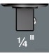 Wera 7772A Geçmeli Yön Tekerli Cırcırlı Tork Ucu 9x12mm 1/4" 05078635001