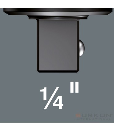Wera 7772A Geçmeli Yön Tekerli Cırcırlı Tork Ucu 9x12mm 1/4" 05078635001