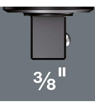 Wera 7772B Geçmeli Yön Tekerli Cırcırlı Tork Ucu 9x12mm 3/8" 05078636001