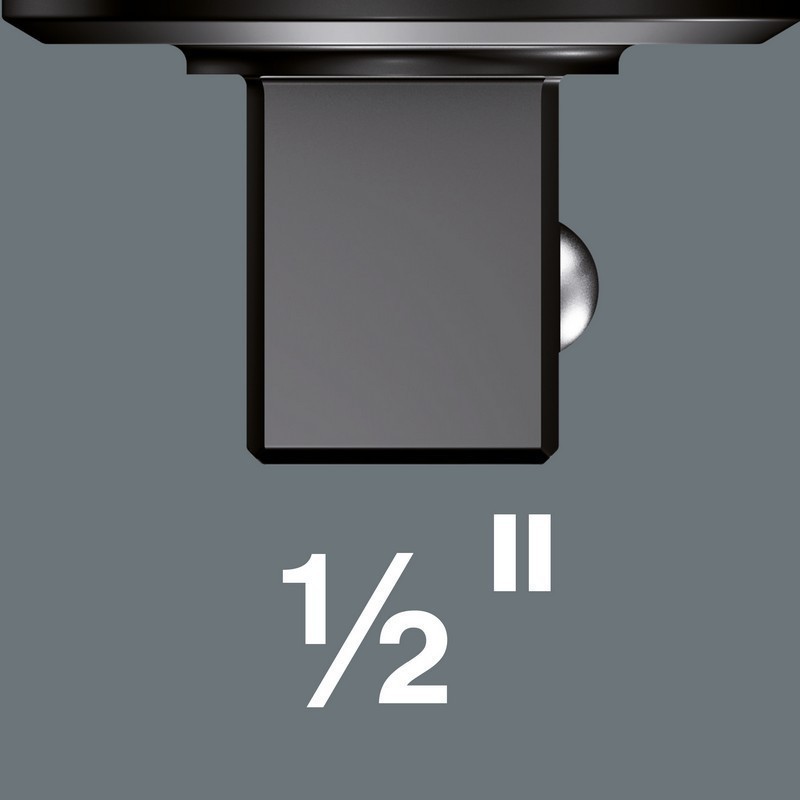 Wera 7772C Geçmeli Yön Tekerli Cırcırlı Tork Ucu 9x12mm 1/2" 05078637001