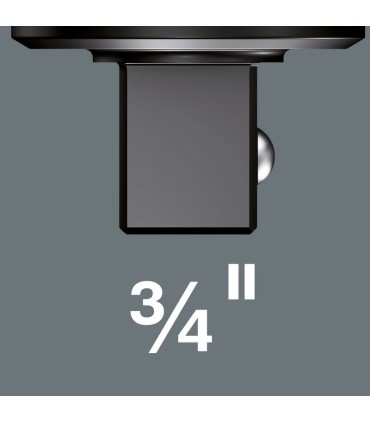 Wera 7782E Geçmeli Yön Tekerli Cırcırlı Tork Ucu 14x18mm 3/4" 05078708001