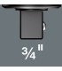 Wera 7783E Geçmeli Sabit Kafa Tork Ucu 14x18mm 3/4" İtmeli sürücü 05078710001