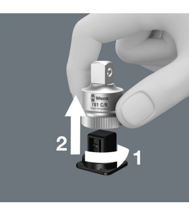 Wera 781 A/C 1/4" - 1/2" Lokma Çevirici 36mm 05042671001