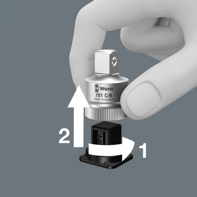 Wera 781 A/C 1/4" - 1/2" Lokma Çevirici 36mm 05042671001