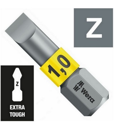 Wera 800/1 BTZ Düz Bits Uç 25x0,8x5,5mm 05056064001