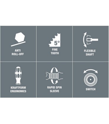 Wera 8000 B Zyklop Cırcır 3/8" Sürücü 05003550001