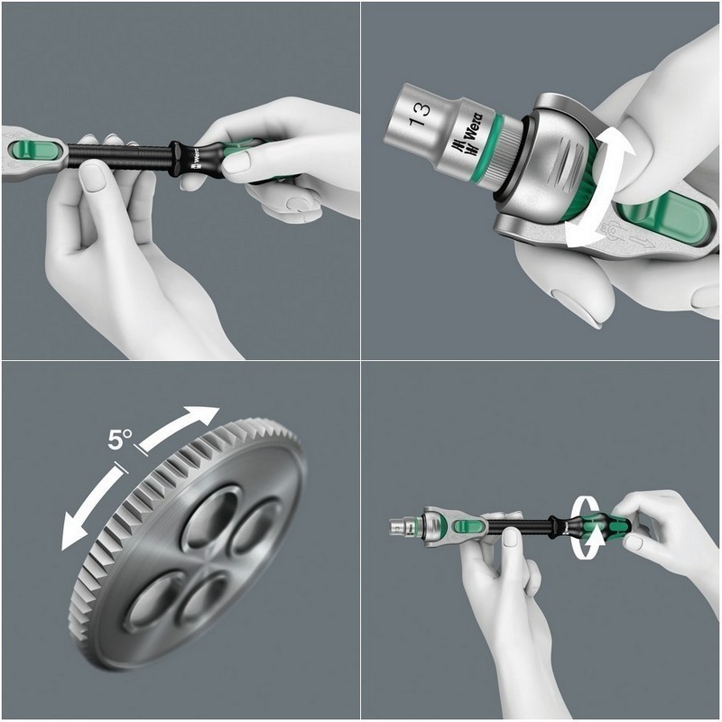 Wera 8000 B Zyklop Cırcır 3/8" Sürücü 05003550001
