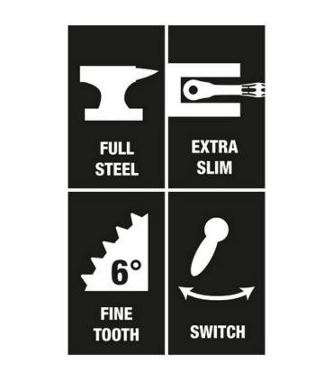 Wera 8001 A Zyklop Mini 1 Cırcır 1/4" Sürücü 05073230001