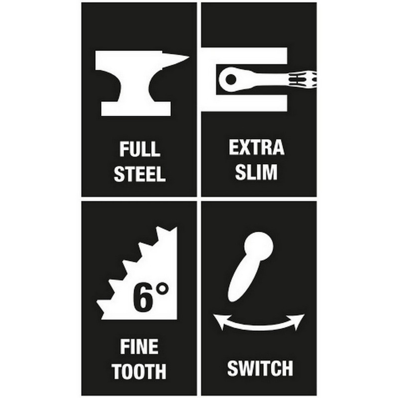 Wera 8001 A Zyklop Mini 1 Cırcır 1/4" Sürücü 05073230001