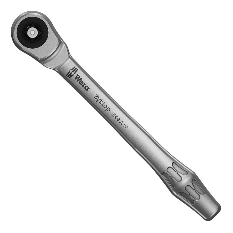 Wera 8003 A Zyklop 1/4" İtmeli Sürücü Metal Cırcır 05004003001