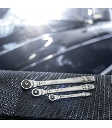 Wera 8003 A Zyklop 1/4" İtmeli Sürücü Metal Cırcır 05004003001