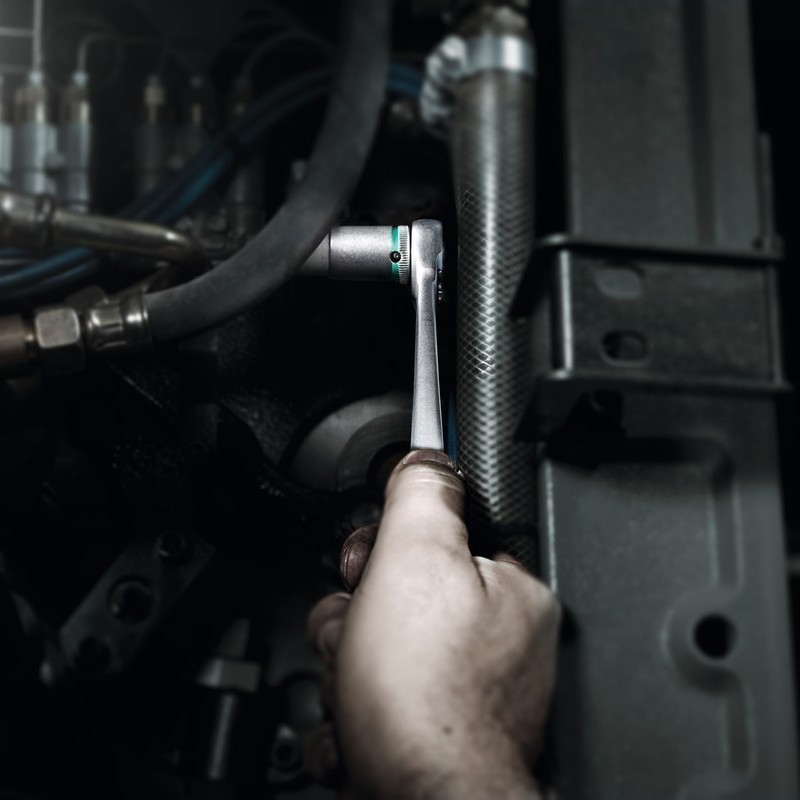 Wera 8003 A Zyklop 1/4" İtmeli Sürücü Metal Cırcır 05004003001