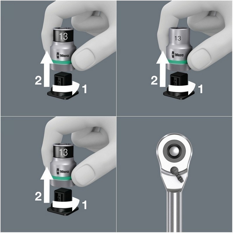 Wera 8006 SC1 Zyklop Hybrid Cırcır 1/2" Lokma Seti 05004090001