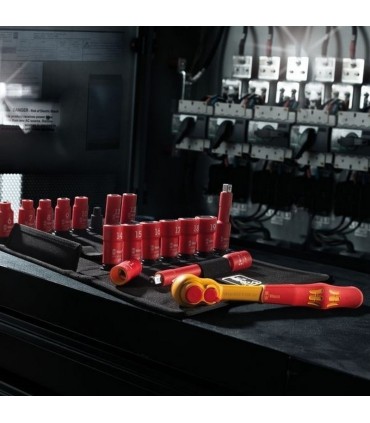 Wera 8007 B VDE İzole Zyklop Cırcır 3/8" Sürücü 05004966001