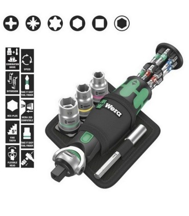 Wera 8009 Zyklop 3/8" Cırcır Bits Lokma Seti 05004281001