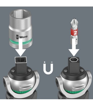 Wera 8009 Zyklop 3/8" Cırcır Bits Lokma Seti 05004281001