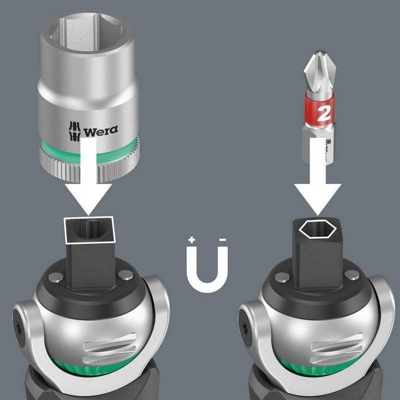 Wera 8009 Zyklop 3/8" Cırcır Bits Lokma Seti 05004281001