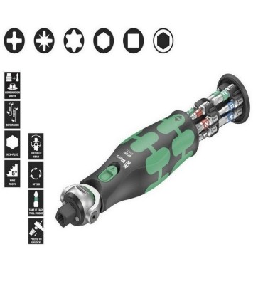 Wera 8009 Zyklop 3/8" Cırcır Bits Seti 05004280001