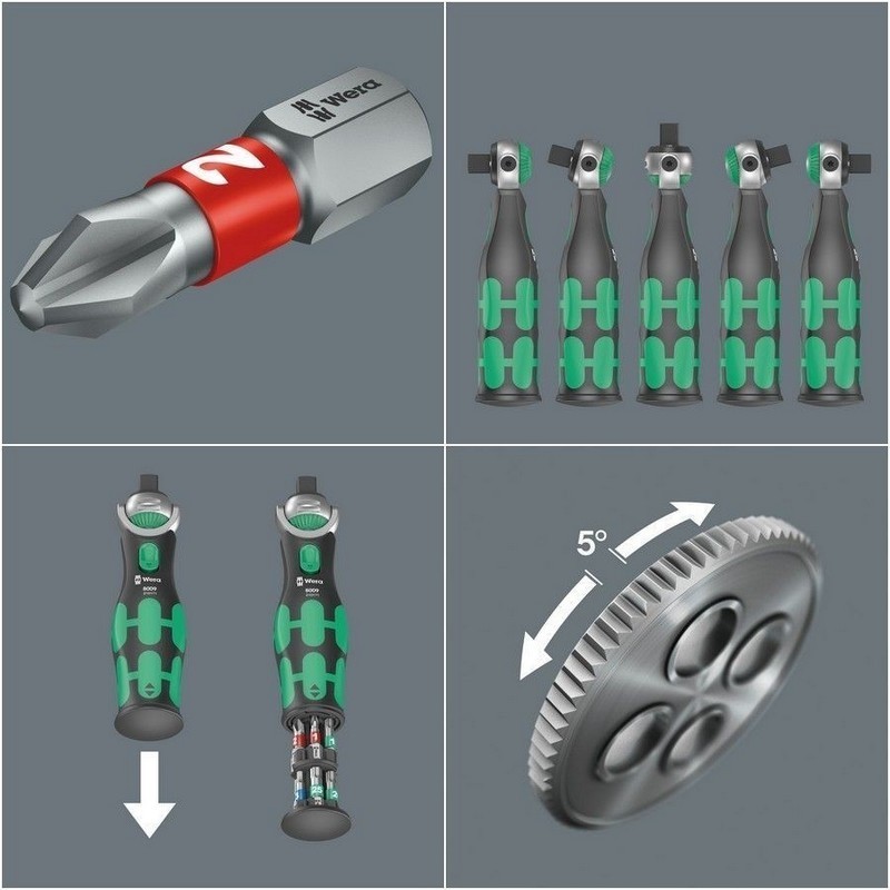 Wera 8009 Zyklop 3/8" Cırcır Bits Seti 05004280001