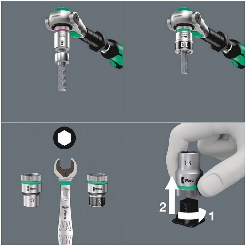 Wera 8100 SA ALL Zyklop Cırcır 1/4" Lokma Bits Seti 05003755001