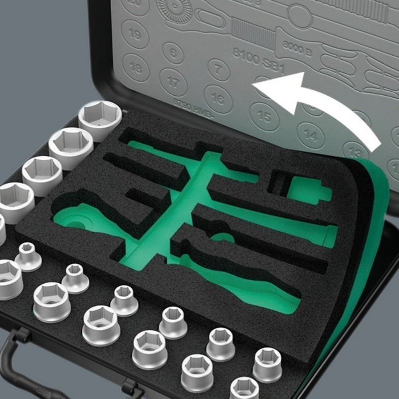 Wera 8100 SA SC2 Zyklop Cırcır Lokma Bits Seti 05160785001