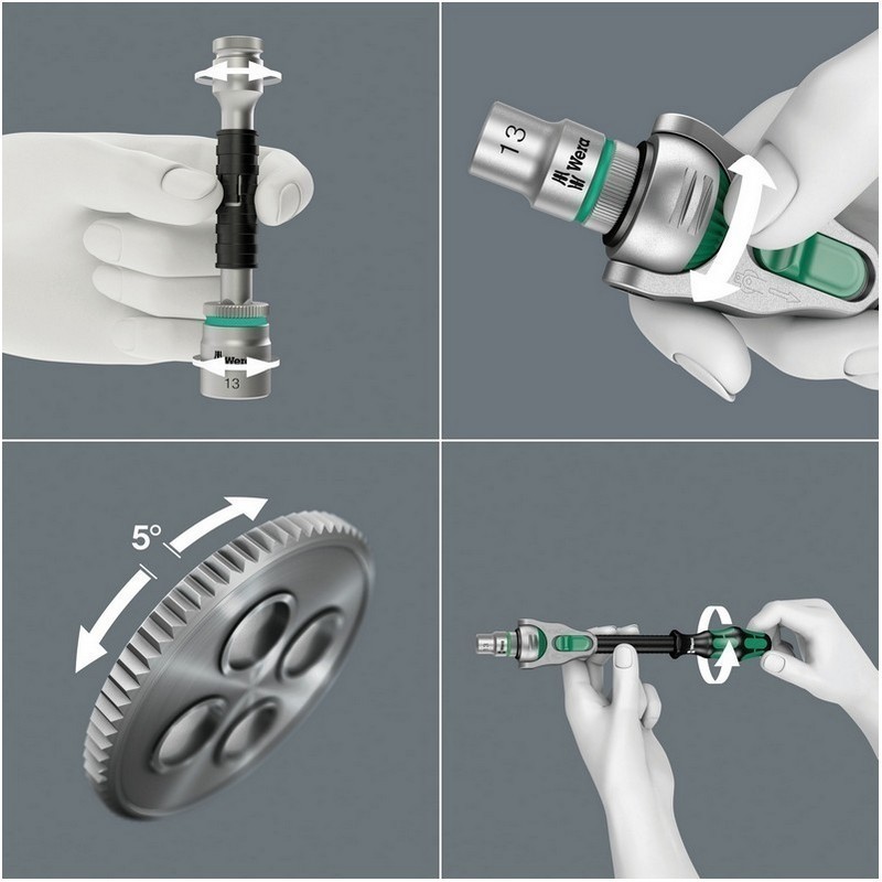 Wera 8100 SA SC2 Zyklop Cırcır Lokma Bits Seti 05160785001