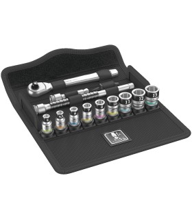 Wera 8100 SA12 HF Zyklop Metal Cırcır 1/4" Lokma Seti 05003756001