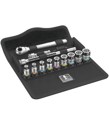 Wera 8100 SA12 HF Zyklop Metal Cırcır 1/4" Lokma Seti 05003756001