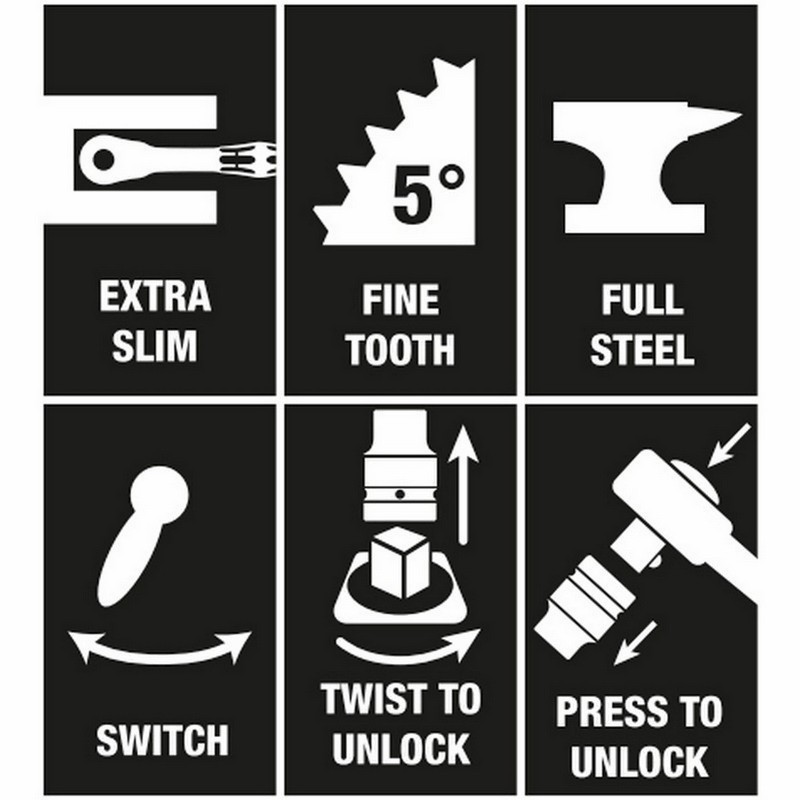 Wera 8100 SA12 HF Zyklop Metal Cırcır 1/4" Lokma Seti 05003756001