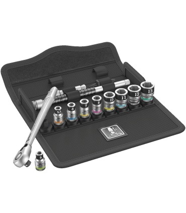 Wera 8100 SA12 HF Zyklop Metal Cırcır 1/4" Lokma Seti 05003756001