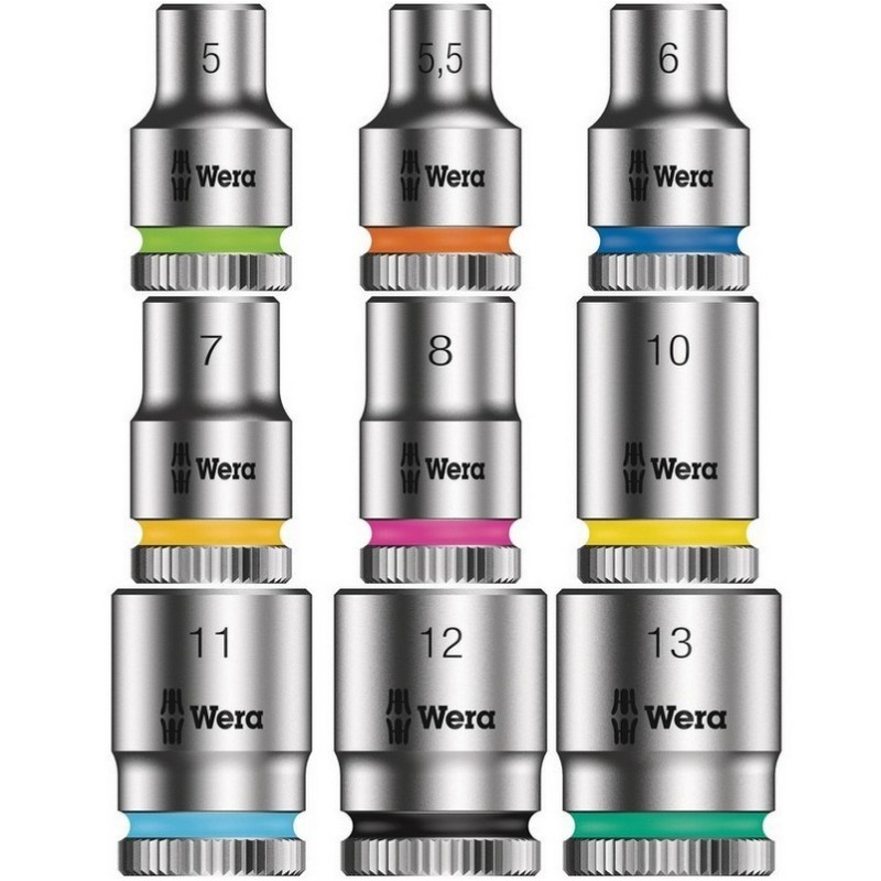 Wera 8100 SA6 Zyklop Cırcır 1/4" Lokma Bits Seti 05004016001